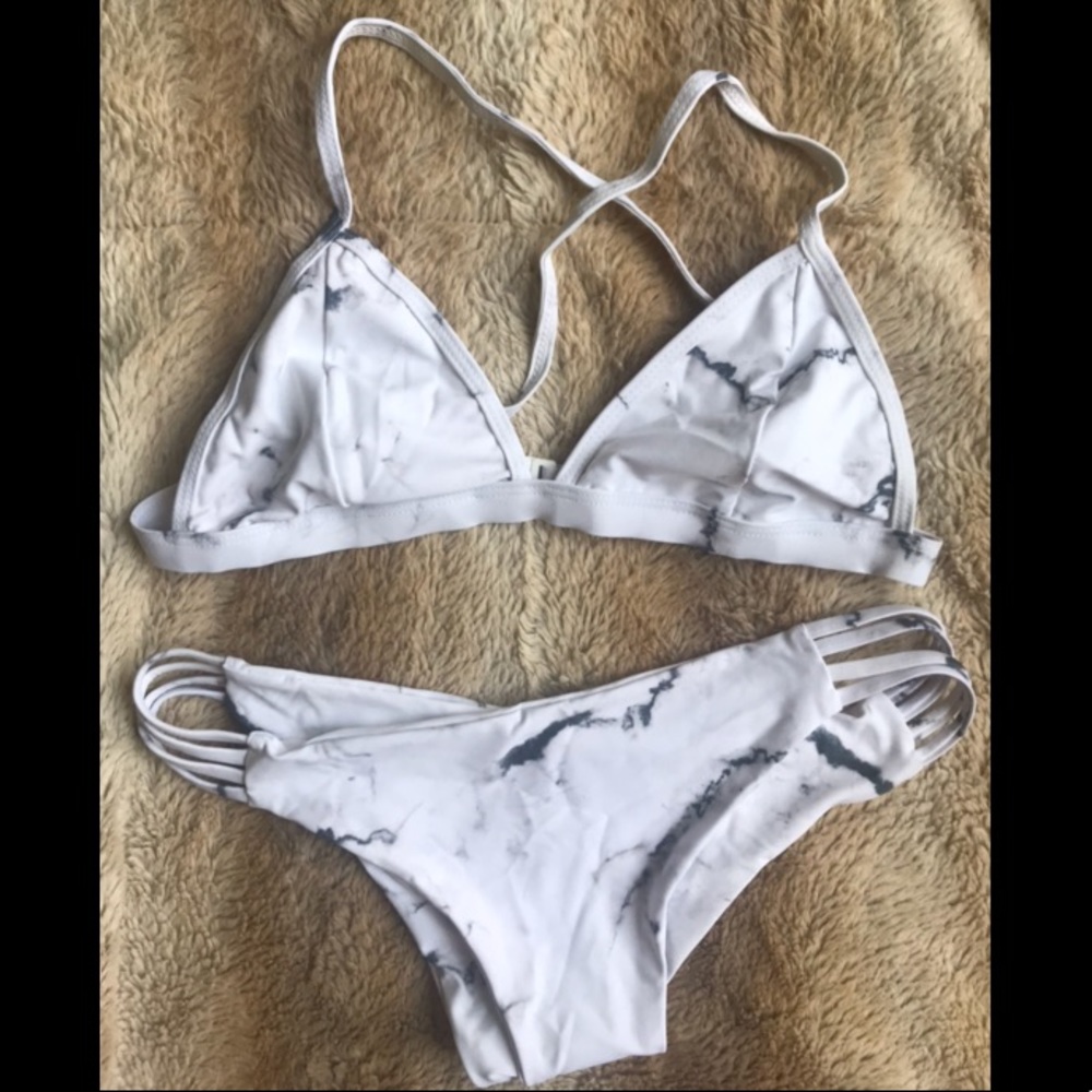 White Marble Bikini